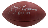 Mean Joe Greene Steelers Signed Wilson Super Bowl XIV Duke Football HOF 87 BAS