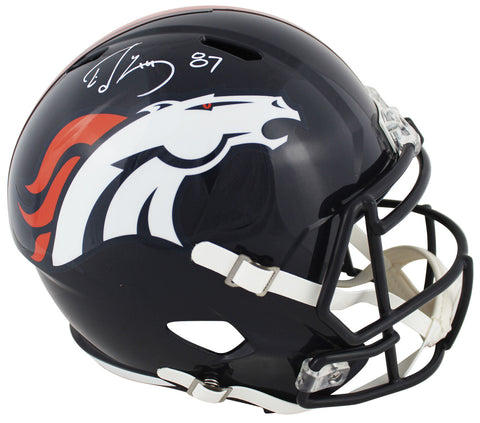 Broncos Ed McCaffrey Authentic Signed Full Size Speed Rep Helmet BAS Witnessed