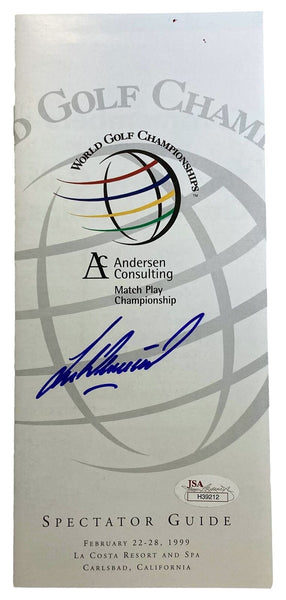 Lee Westwood Signed World Golf Championships Pamphlet JSA