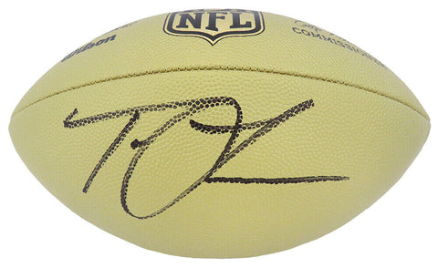 Trevor Lawrence Signed Wilson Duke Gold NFL Full Size Rep Football - (SS COA)