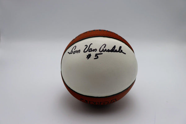 Tom Van Arsdale Autographed Mini Basketball JSA COA