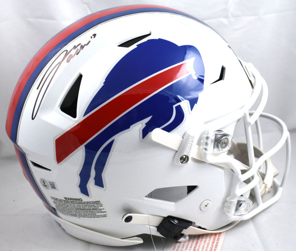bills speedflex helmet Buffalo Riddell Roundtable Sports Merch Store point chinstrap Josh Allen Autographed Buffalo Bills
