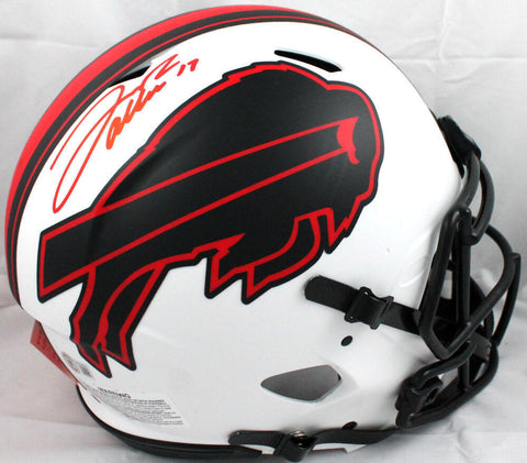 Josh Allen Autographed Buffalo Bills Lunar Speed Authentic Helmet-Beckett W Holo
