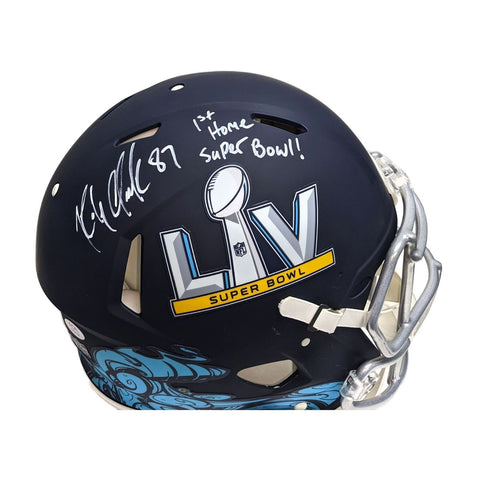 Rob Gronkowski Autographed SB LV Speed Authentic Full Size with 1st Home SB- PSA