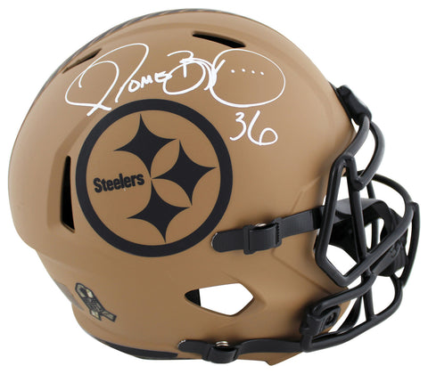 Steelers Jerome Bettis Signed STS II Full Size Speed Rep Helmet BAS Witnessed