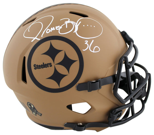 Steelers Jerome Bettis Signed STS II Full Size Speed Rep Helmet BAS Witnessed