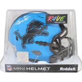 Sam LaPorta Autographed/Signed Detroit Lions Rave Mini Helmet Beckett 53639