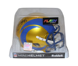 Eric Dickerson Signed Los Angeles Rams Flash Mini Helmet HOF Beckett 36235