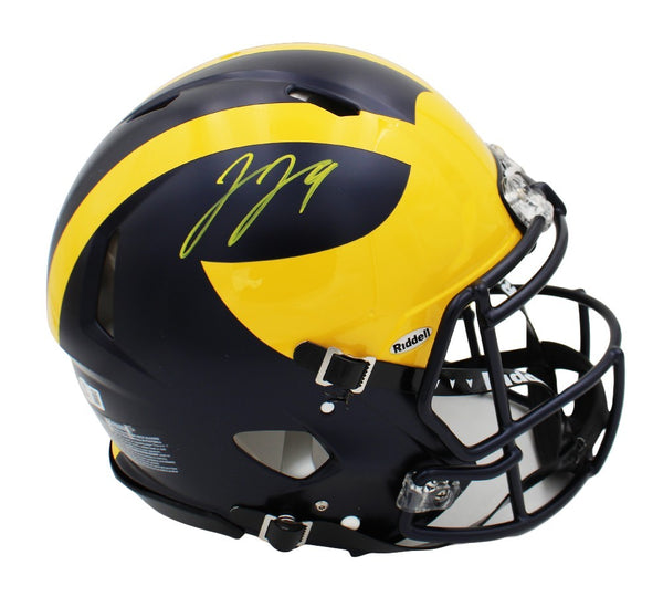 JJ McCarthy Signed Michigan Wolverines Speed Authentic NCAA Helmet