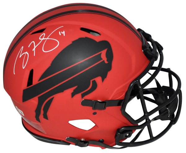 buffallo football helmet RYAN FITZPATRICK AUTOGRAPHED BUFFALO BILLS RAVE AUTHENTIC SPEED HELMET – Super Sports Center