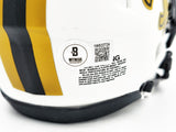 Chris Olave Signed Saints Lunar Eclipse White Speed Mini Helmet Beckett Wit