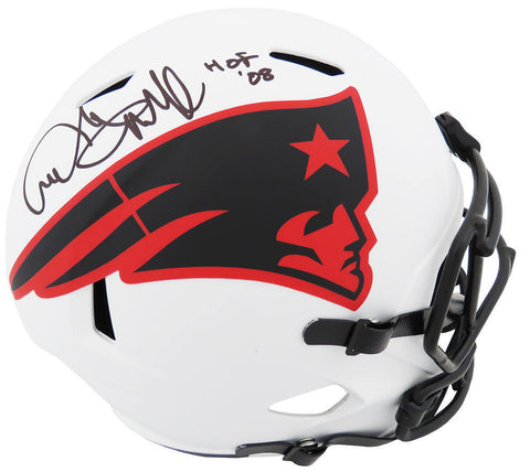 Andre Tippett Signed Patriots Lunar Eclipse Riddell F/S Rep Helmet w/HOF -SS COA