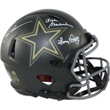 Staubach Dorsett Pearson Signed Dallas Cowboys Pro 25 STS Helmet Beckett 54608