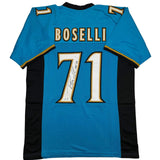 Autographed/Signed Tony Boselli HOF 22 Jacksonville Teal Jersey Beckett BAS COA