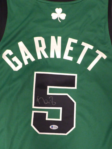 Celtics Kevin Garnett Autographed Green Adidas Jersey Size 44 Beckett #Y92164