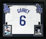 Steve Garvey "81 WS Champs" Signed White Pro Style Framed Jersey BAS Witnessed