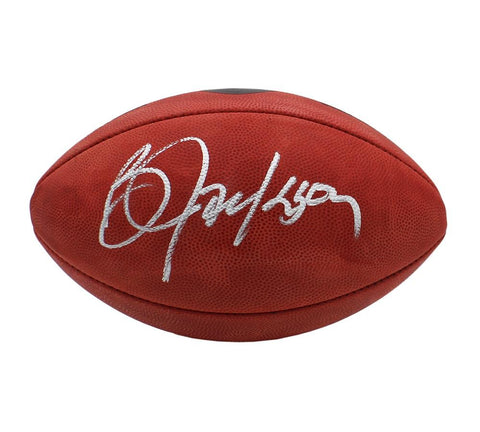 Bo Jackson Autographed Raiders Wilson Official Duke Metallic Football - Beckett