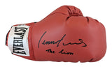 Lennox Lewis "The Lion" Signed Red Right Hand Everlast Glove W/ Case BAS Witness