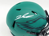 Jalen Carter Signed Philadelphia Eagles Rave Green Speed Mini Helmet Beckett Wit