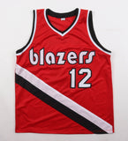 Lafayette Fat Lever Signed Portland Trail Blazers Jersey (JSA COA) 2xAll Star PG