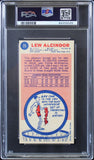 Kareem Abdul-Jabbar Signed 1969 Topps #25 Rookie Card Grade 1.5 Auto 10 PSA Slab