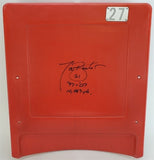 Tiki Barber "97-07, 10,449 Yds" Signed Authentic Meadowlands Seatback (Steiner)