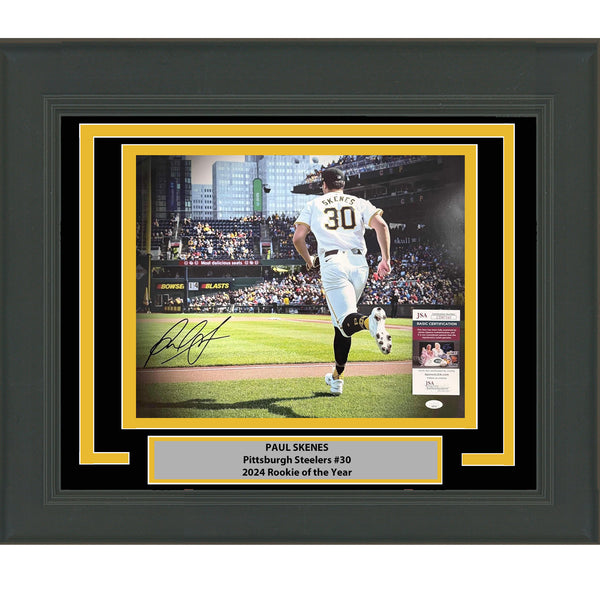 Framed Autographed/Signed Paul Skenes Pittsburgh Pirates 8x10 Photo JSA COA