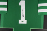 AHMAD SAUCE GARDNER (Jets green TOWER) Signed Autographed Framed Jersey Beckett