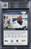 Cowboys Emmitt Smith Signed 2001 Topps Debut #38 Card Auto 10! BAS Slabbed