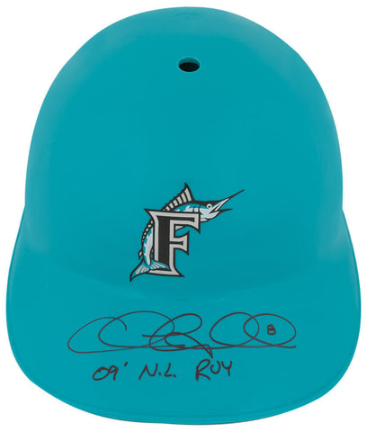 Chris Coghlan Signed Marlins Souvenir Replica Batting Helmet w/09 ROY - (SS COA)