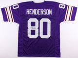 John Henderson Signed Vikings Jersey (JSA COA) NFL Champion (1969) Wide Receiver