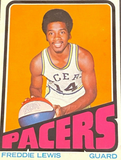 Freddie Lewis Signed ABA Indiana Pacer Jersey (JSA COA) 3xABA Champ / Guard