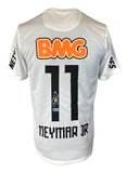 Neymar Jr Signed Santos FC White Nike Soccer Jersey BAS