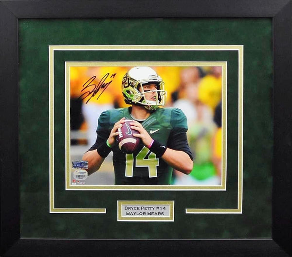 BRYCE PETTY AUTOGRAPHED BAYLOR BEARS FRAMED 8x10 PHOTO FANATICS