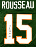 GREGORY ROUSSEAU AUTOGRAPHED COLLEGE STYLE JERSEY w/ JSA COA #SD14803
