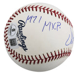 Athletics Vida Blue "71 Cy Young, 71 MVP" Signed OAL Baseball BAS #BU43402