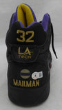 Karl Malone Autographed Game Used LA Tech Shoe Utah Jazz Beckett BAS QR #BK44635
