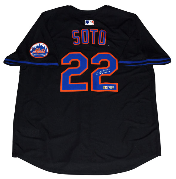 JUAN SOTO AUTOGRAPHED NEW YORK METS #22 BLACK NIKE LIMITED JERSEY FANATICS / MLB