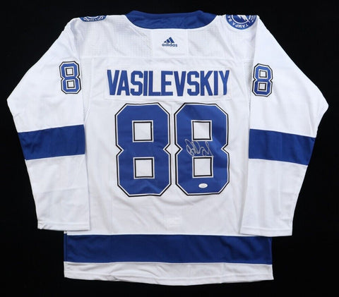 Andrei Vasilevskiy Signed Tampa Bay Lightning Jersey w/Stanley Cup Patch JSA COA