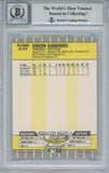 Deion Sanders Autographed/Signed 1989 Fleer Rookie Card BAS 10 Slab 33893