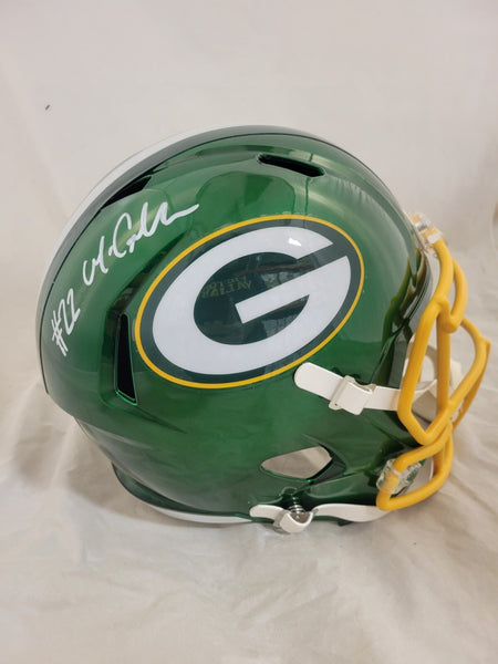 MATTHEW GOLDEN SIGNED GREEN BAY PACKERS F/S FLASH SPEED REP HELMET BAS