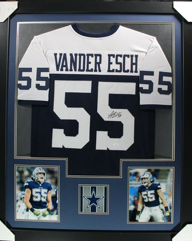 LEIGHTON VANDER ESCH (Cowboys thb TOWER) Signed Autographed Framed Jersey JSA