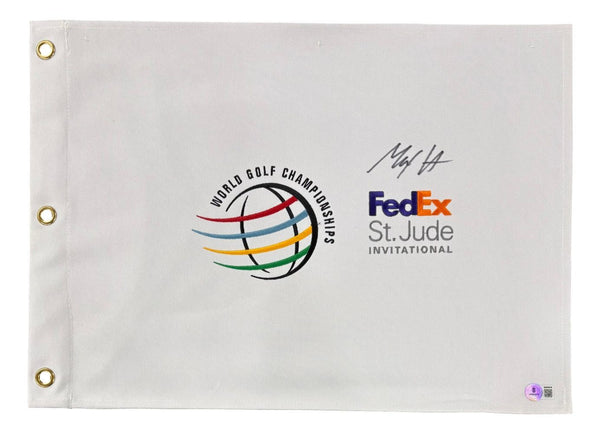 Max Homa Signed WGC FedEx St. Jude Invitational Golf Flag BAS