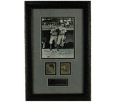 Warren Spahn & Johnny Sain Signed Framed Atlanta Braves 8x10 Photo- Bowman Cards