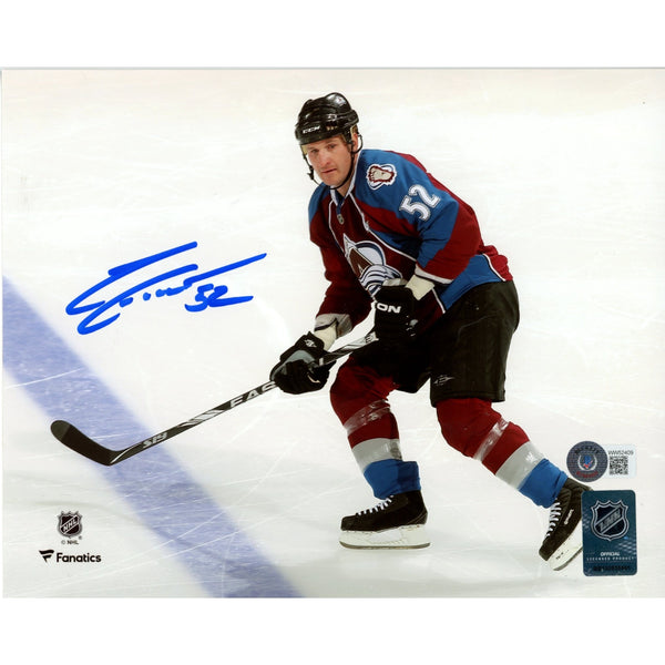 Adam Foote Autographed/Signed Colorado Avalanche 8x10 Photo Beckett 51435
