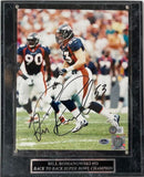 Bill Romanowski Autographed 8x10 Photo with Display Plaque - Beckett COA