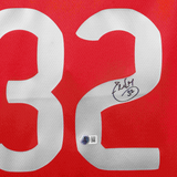 Carlos Tevez Signed Manchester Utd 08 UCL Final Jersey #32 with Beckett Witness