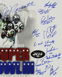 Joe Namath, Don Maynard Signed NY Jets Unframed 16x20 '68 SB Photo - 25 Sig
