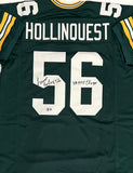Packers SB Champ LAMONT HOLLINQUEST Signed Custom Replica Green Jersey AUTO BAS