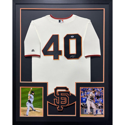 Madison Bumgarner Autographed Signed Framed Giants Jersey PSA/DNA